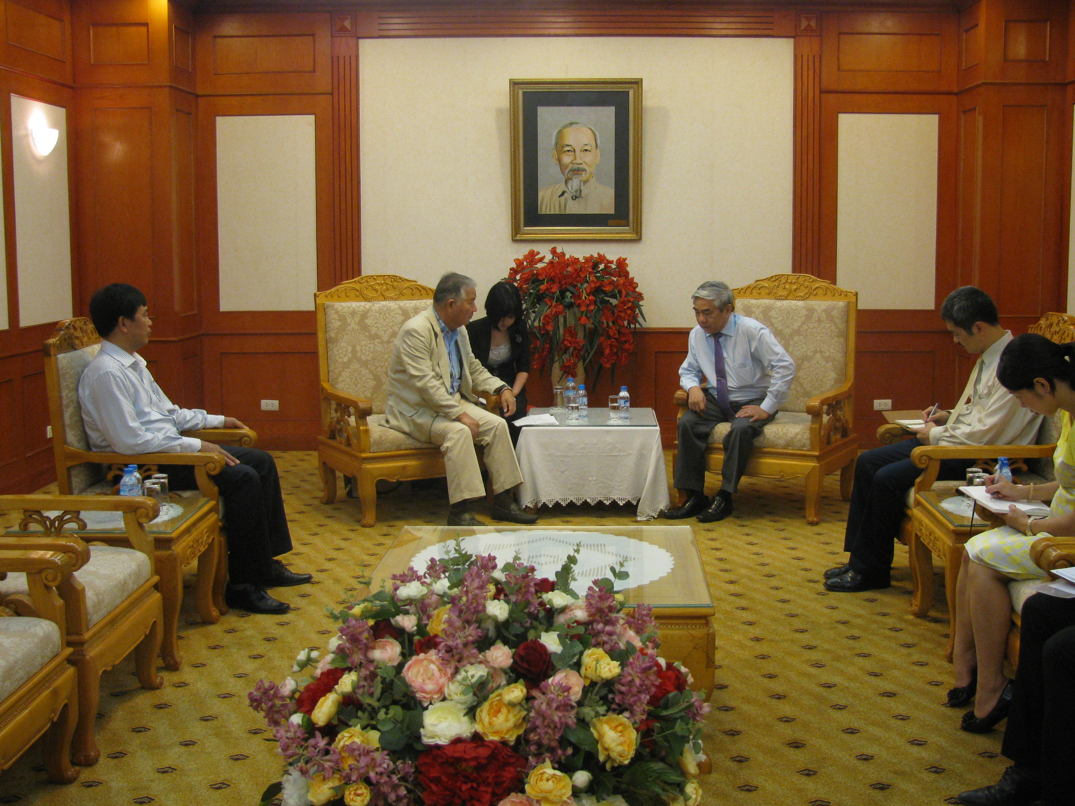 Bộ trưởng Nguyễn Quân tiếp và làm việc với Chủ tịch Tập đoàn ABI